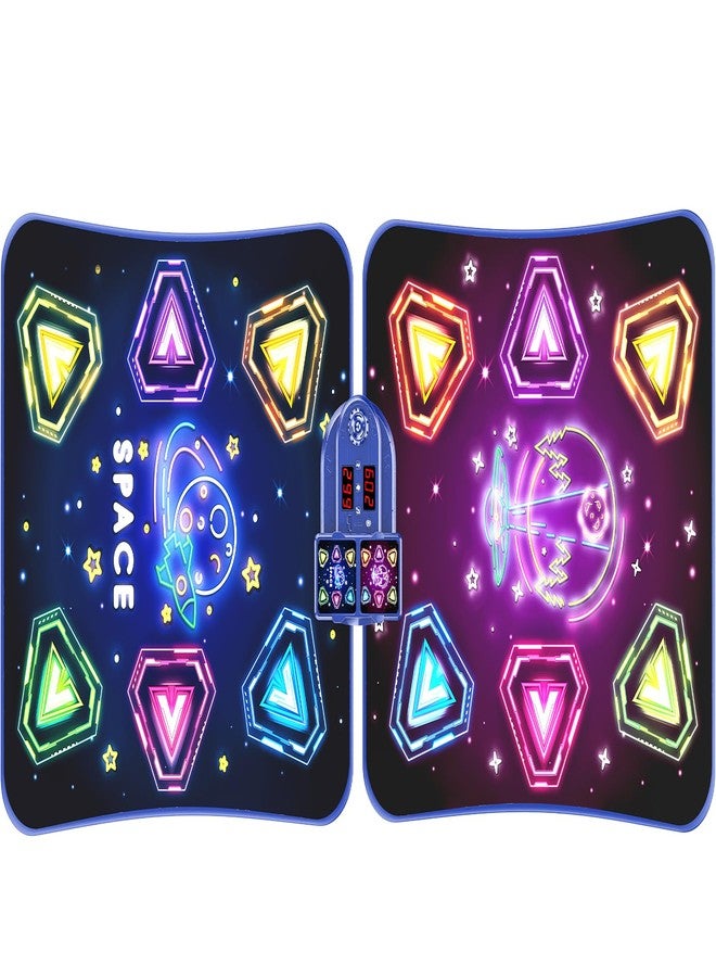 Pafolo 2-Player Electronic LED Light Dance Mat, Music Dance Toy with 5 Modes, Develops Hand-Eye Coordination, Challenge Game for Single or Double Players, Christmas Dance Mat Toy for Boys & Girls Ages 3-12 - Image 1